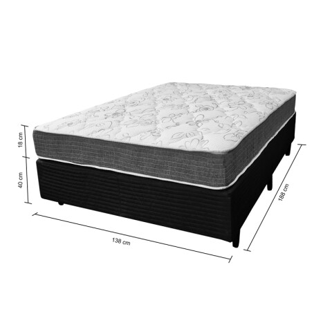 Sommier MEGA SUEÑOS - 2 Plazas - Reversible - 100% Espuma -138x188x18 cm - 130 Kg Sommier MEGA SUEÑOS - 2 Plazas - Reversible - 100% Espuma -138x188x18 cm - 130 Kg