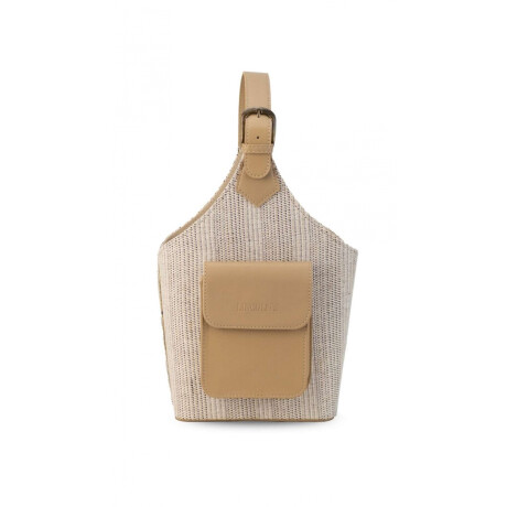 Posatermo y Mate Tanzania Tejido Negro Y Crudo