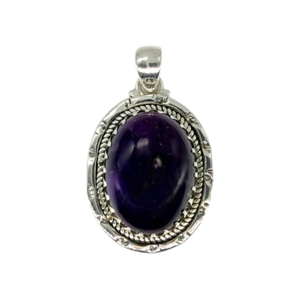 Dije Oval- Plata 925 - Amatista Imperial-CP4636 conpiedra