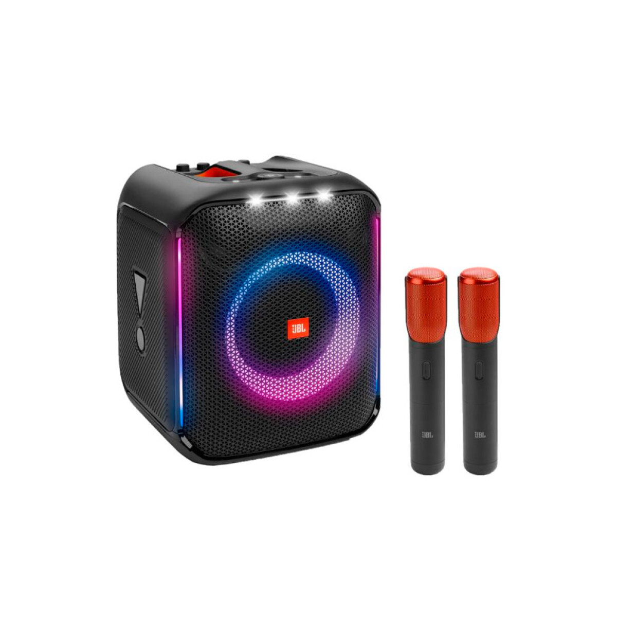 Parlante JBL Partybox Encore Black con 2 Micrófonos 