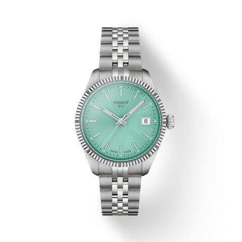 Reloj Tissot T1562101109100 Ballade 34mm para dama Verde