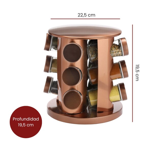 Especiero Para Condimentos Cocina Giratorio 12 Frascos Organizador Acero Imback Especiero Para Condimentos Cocina Giratorio 12 Frascos Organizador Acero Imback