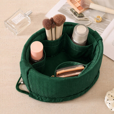 Neceser rigido con cierre ajustable Velvet BLove Verde