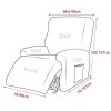 Funda sillon reclinable 1 cuerpo lisa gris