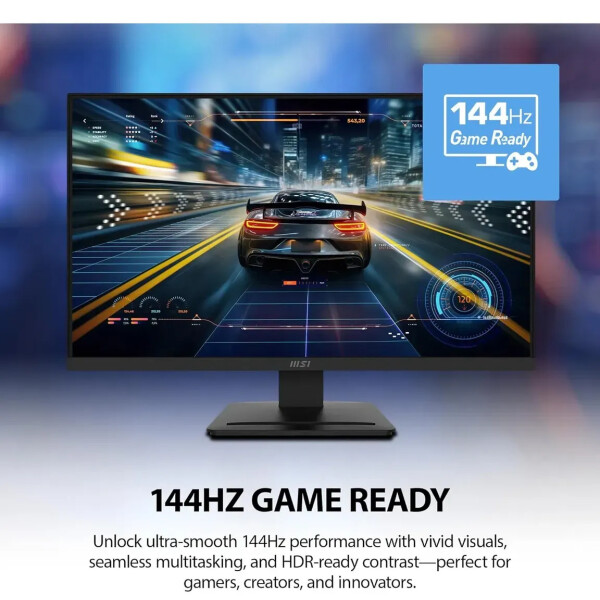 Monitor Msi Pro Mp273w E14a 27" Ips Full Hd 144 Hz MONITOR MSI PRO MP273W E14A 27" BLANCO