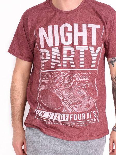 REMERA NIGHT PARTY BORDEAUX