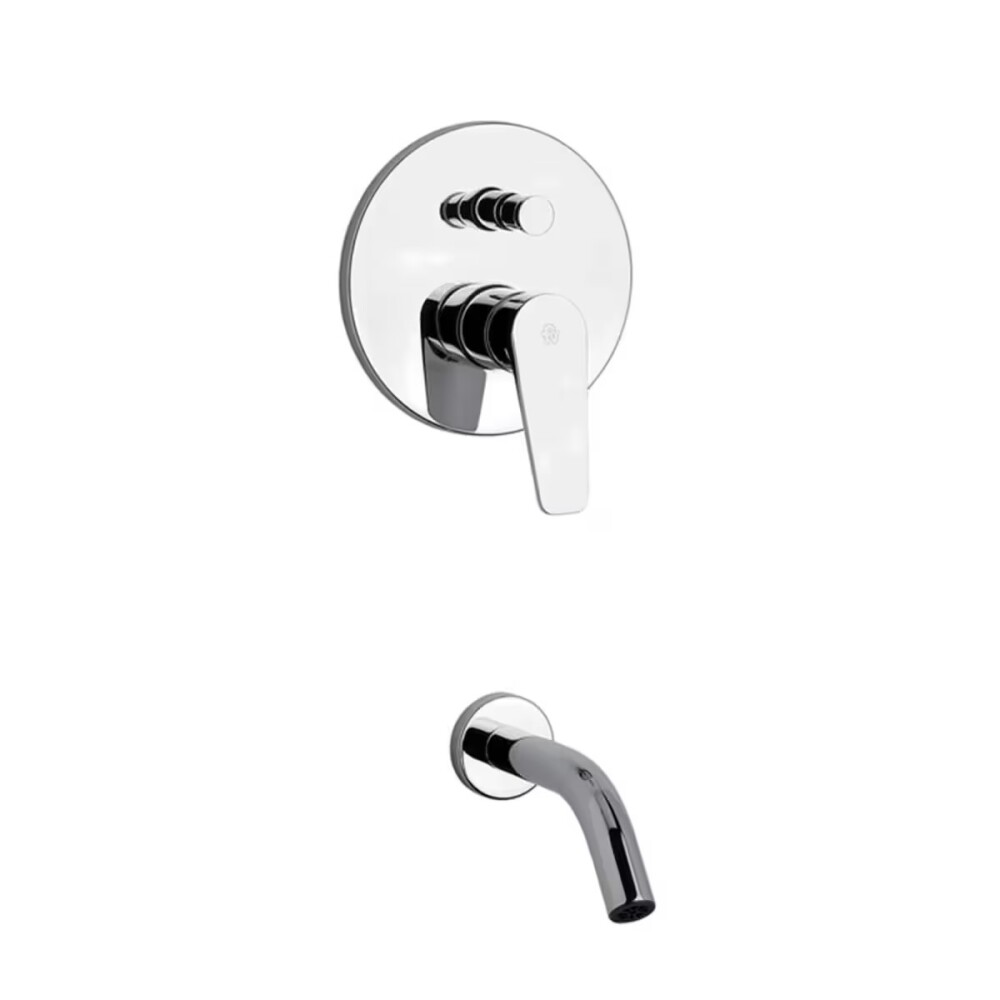 Grifería de ducha Monocomando de embutir con transferencia ZOE cromado Grifería De Ducha Monocomando De Embutir Con Transferencia Zoe Cromado