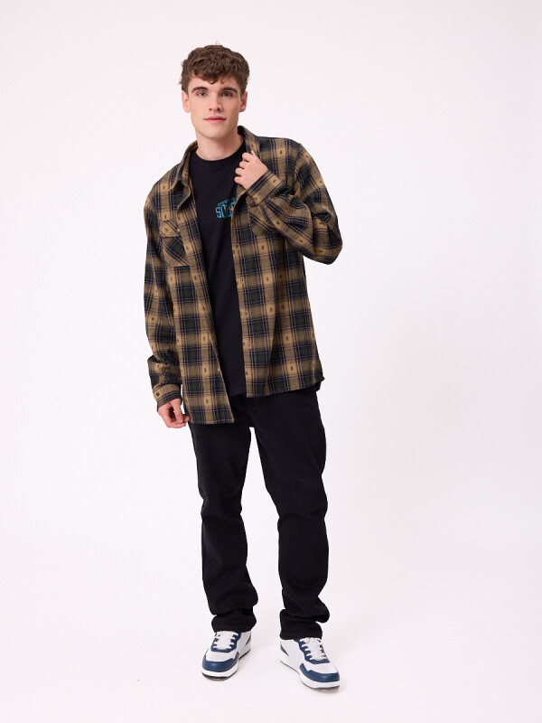 CAMISA NEVILLE RUSTY Petroleo