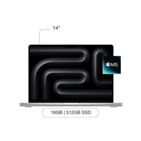 APPLE MACBOOK PRO 14' M5 /16GB/512GB APPLE Macbook Pro MDE44LL/A 14' 512GB / 16GB RAM Chip M5 - Silver
