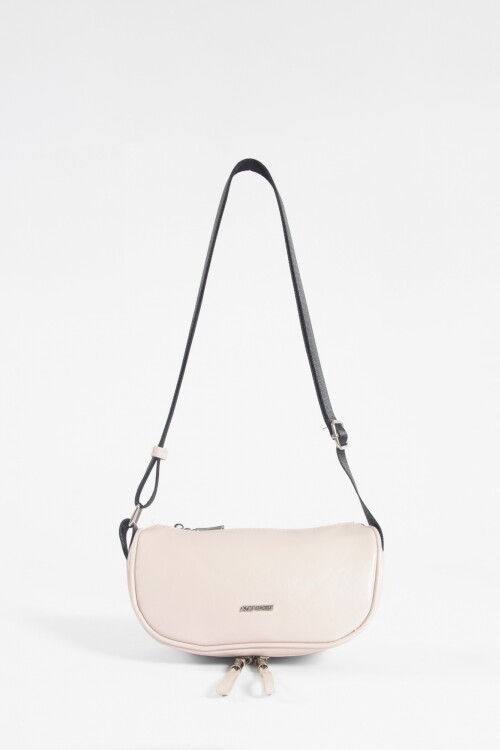 Riñonera doble cierre beige