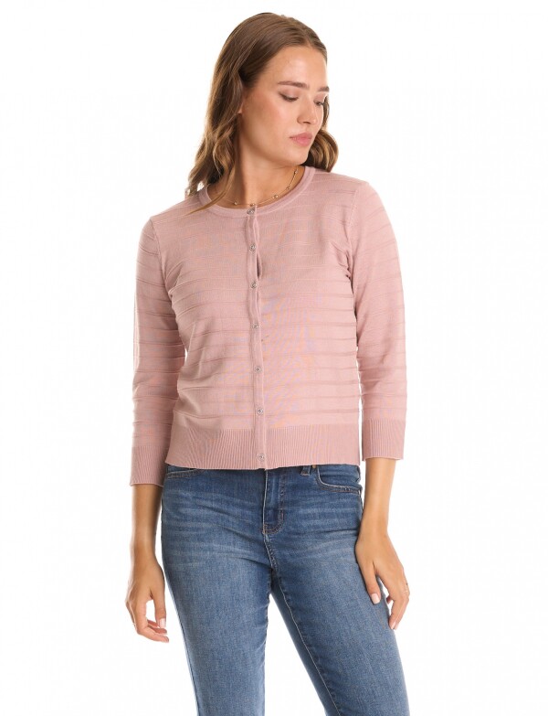 Cardigan Basico ROSA OSCURO