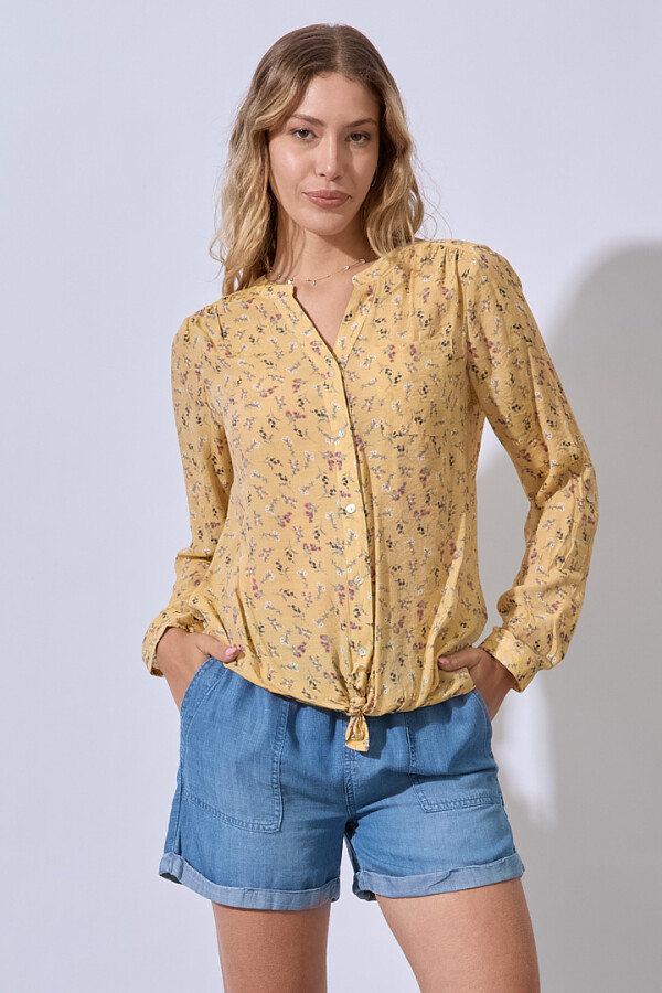 Blusa Gasa Prints AMARILLO/MULTI