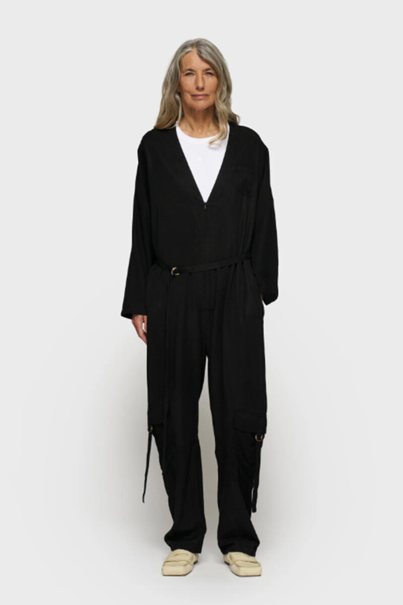 COMFORT JUMPSUIT TENCEL Negro