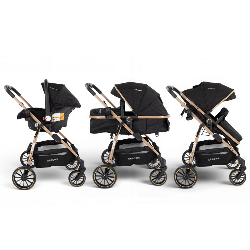 Coche Travel System Jumbo con Baby Silla Ruedas Todo Terreno Coche Travel System Jumbo con Baby Silla Ruedas Todo Terreno