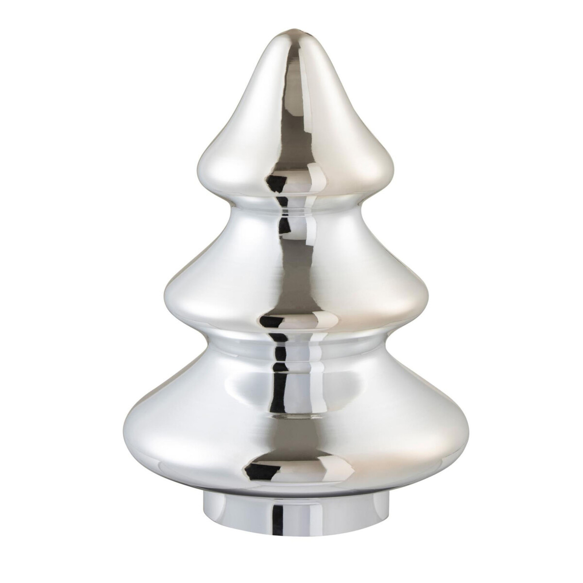 ARBOL - NAVIDAD GRIS VIDRIO DECORATIVO 