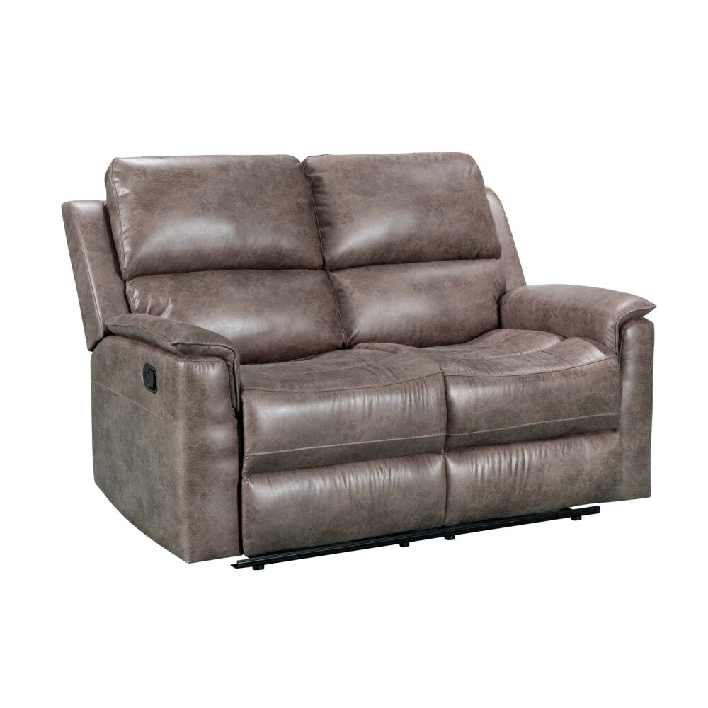 RECLINER MANUAL 2 CUERPOS TELA MARRON LAGOS MOKA