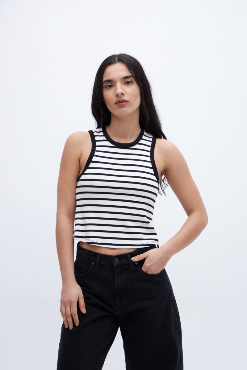 Musculosa Vita - Rayas negra 