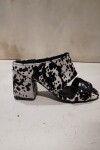 Firework Print Heels Crudo / Negro