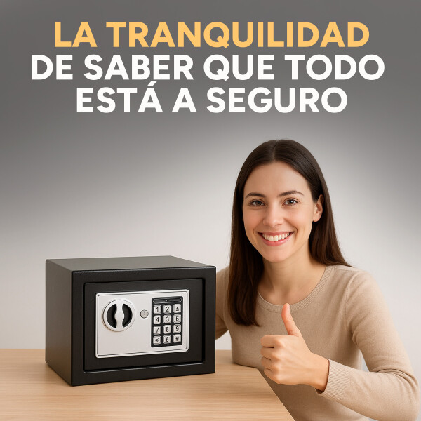 Caja Fuerte Cofre Electronica Digital Llaves Seguridad Color Variante Negro