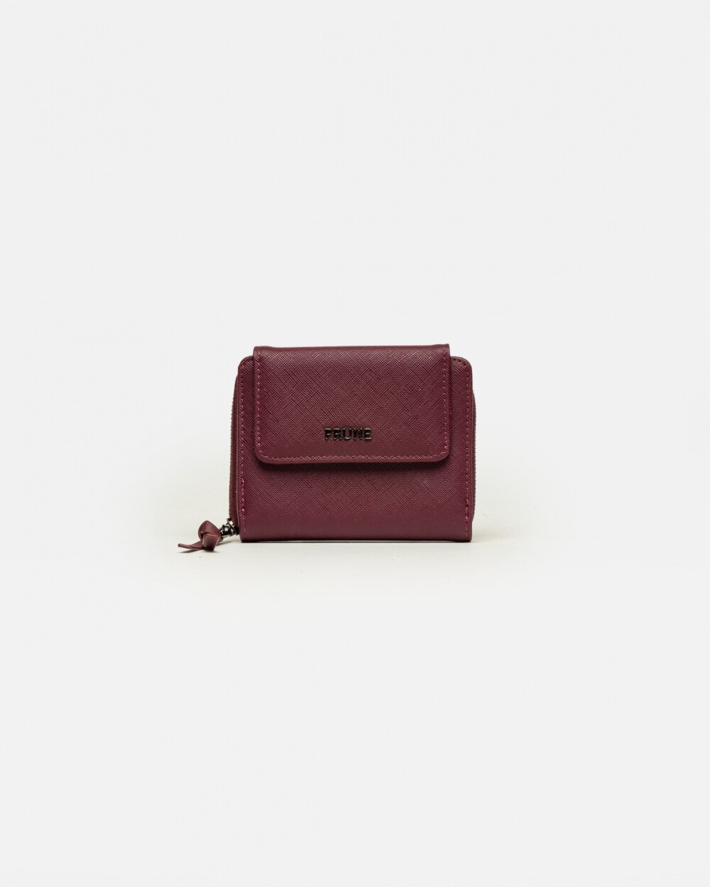 Billetera Hadley en efecto cuero Bordeaux