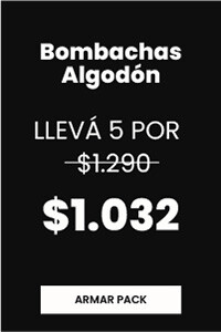 Bombachas Algodón 5 x 1290