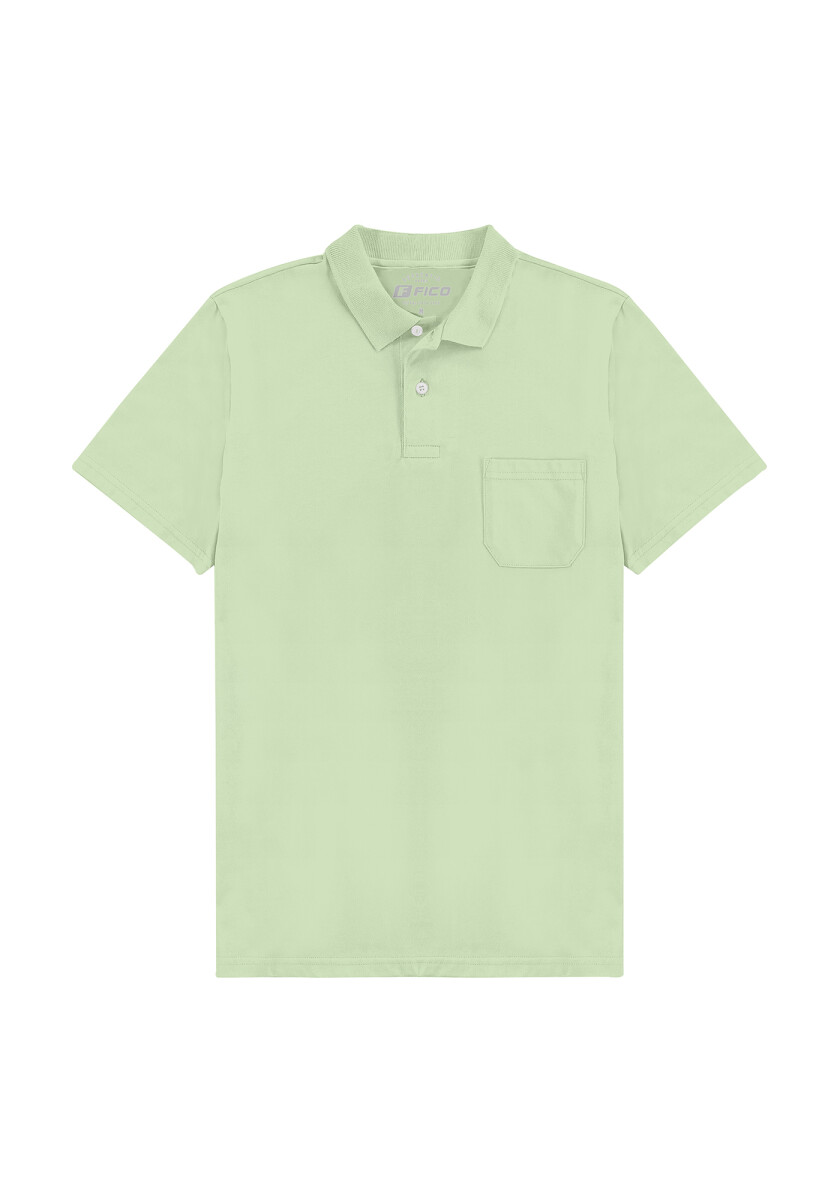 Camisa Polo Media Malla - Verde claro 