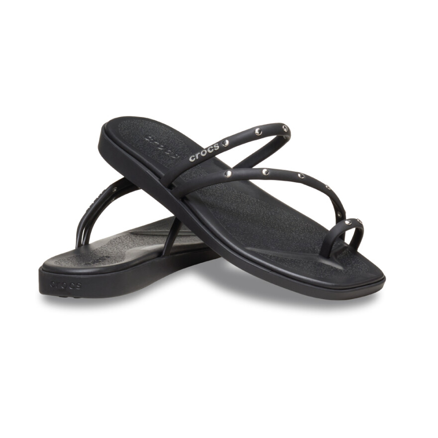 Sandalias Crocs Miami Studded Toe Loop - Mujer Black