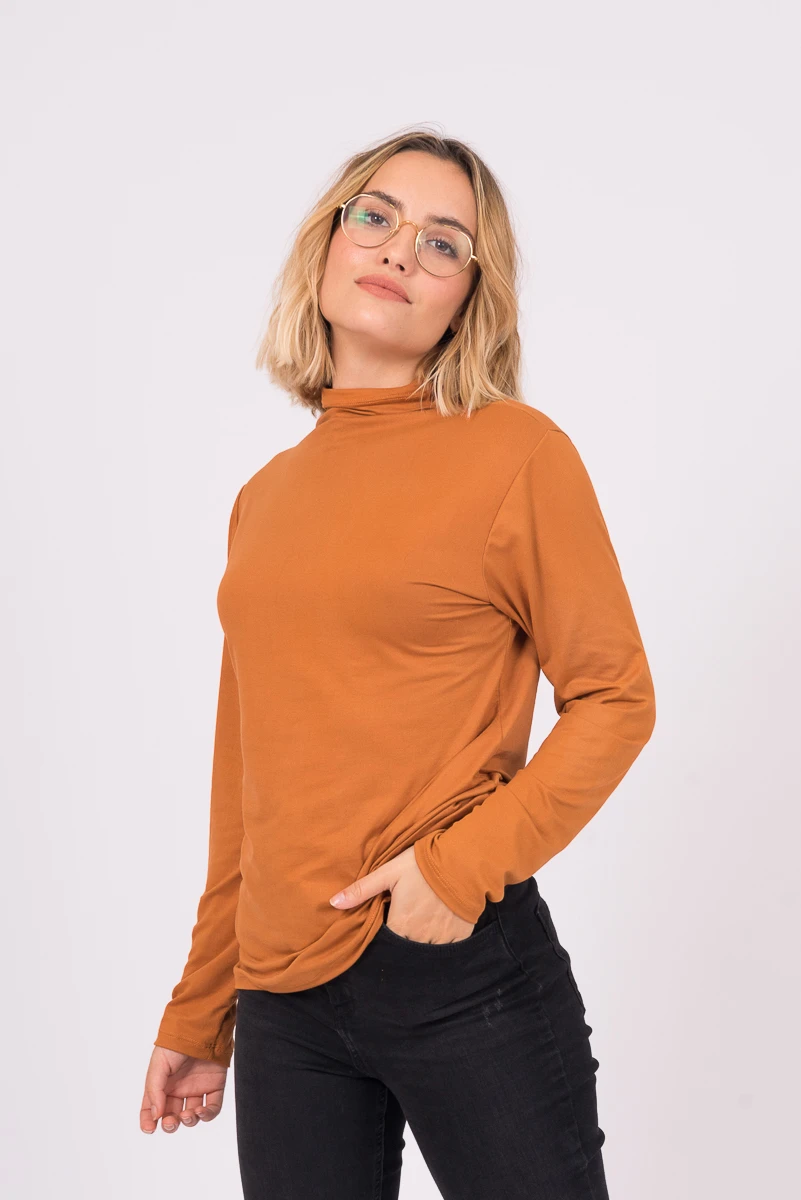 Polera Modal - Mostaza 