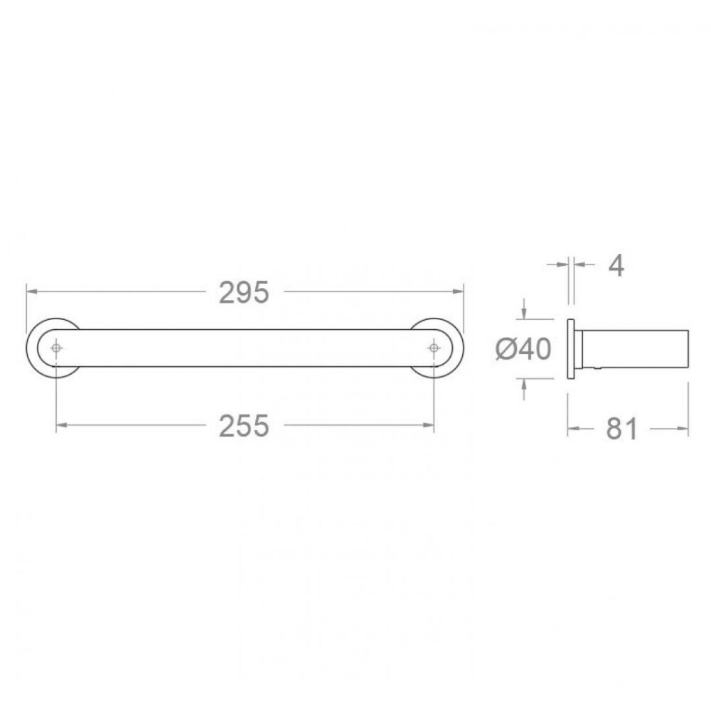 TOALLERO L INOXIDABLE CEPILLADO 25.5cm.(TOAL01IC) Toallero L Inoxidable Cepillado 25.5cm.(toal01ic)