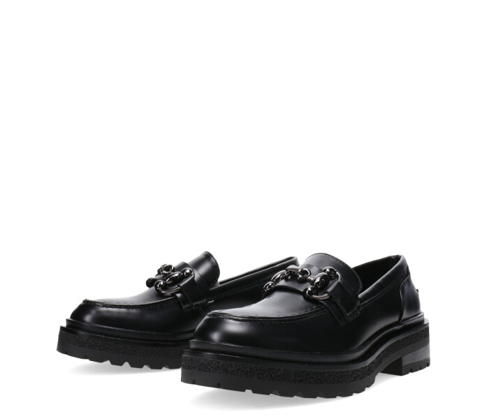 Zapatos de Mujer Miss Carol DOULE Mocasin con hebilla Negro