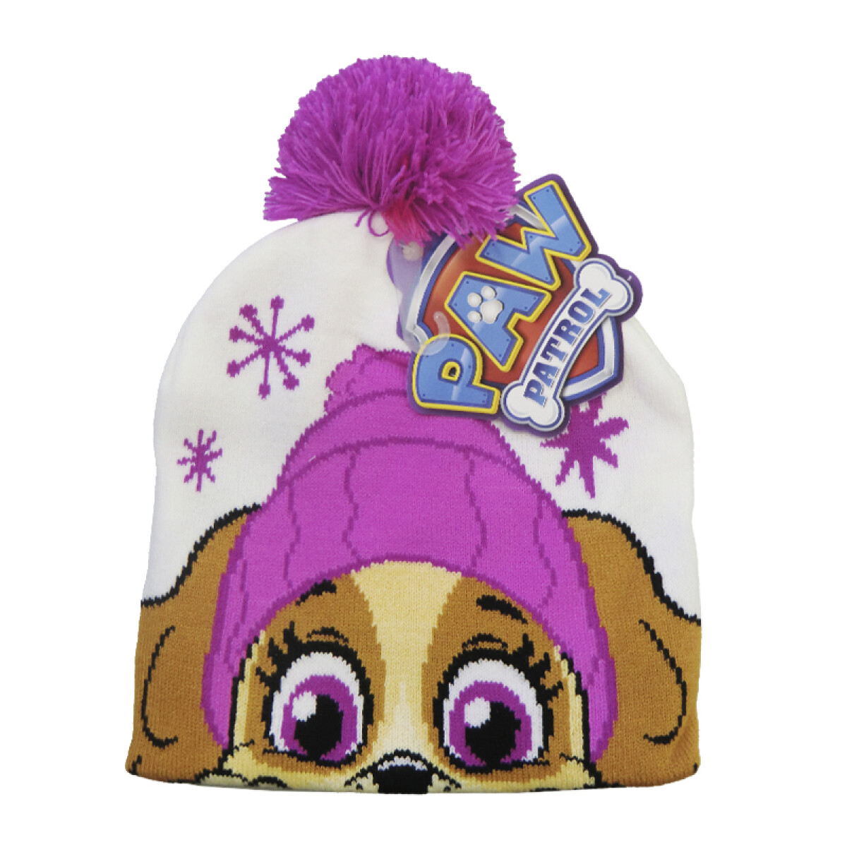 Gorro de Lana con Pompón Infantil Skye Oficial 