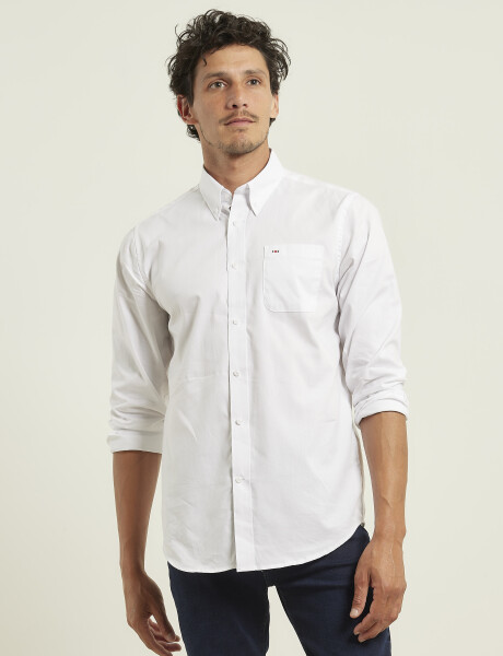 011762 CAMISA HARRINGTON LABEL Blanco