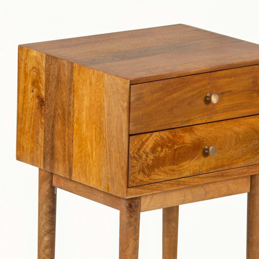 MESA DE LUZ MADERA-DE-MANGO MARRON PARKER