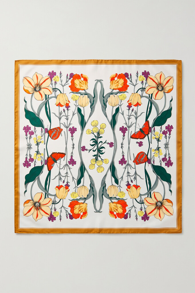 FOULARD FLORES NATURAL