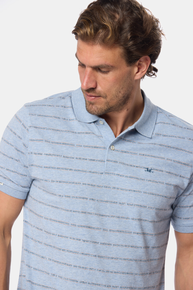REMERA POLO ESTAMPADA - Denim 