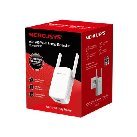 Range Extender Mercusys ME30 AC1200 WIFI 5 Range Extender Mercusys ME30 AC1200 WIFI 5