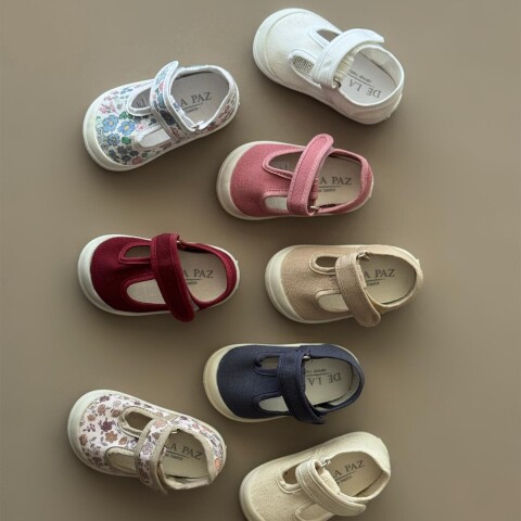 Guillermina De Lona Canvas Baby Lisas Del 16 Al 21 Blanco