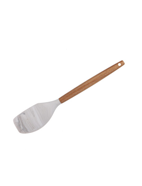 ESPATULA SILICONA MANGO ACACIA MARBLE 31CM ESPATULA SILICONA MANGO ACACIA MARBLE 31CM