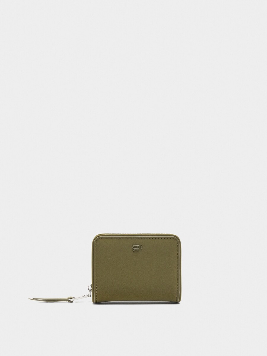 Cartera Con Textura Suave verde