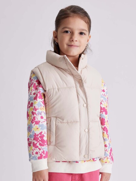 Chaleco abrigo Beige