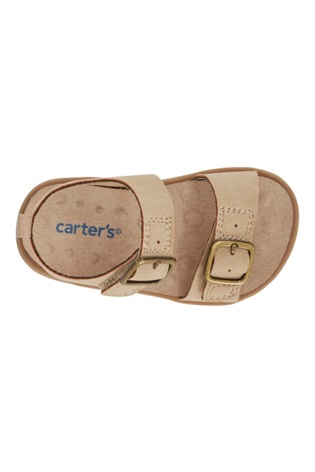 Sandalias con velcro, diseño con hebillas Sin color