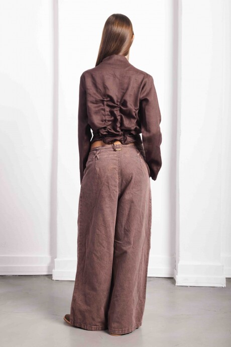 Strass Shirt Chocolate