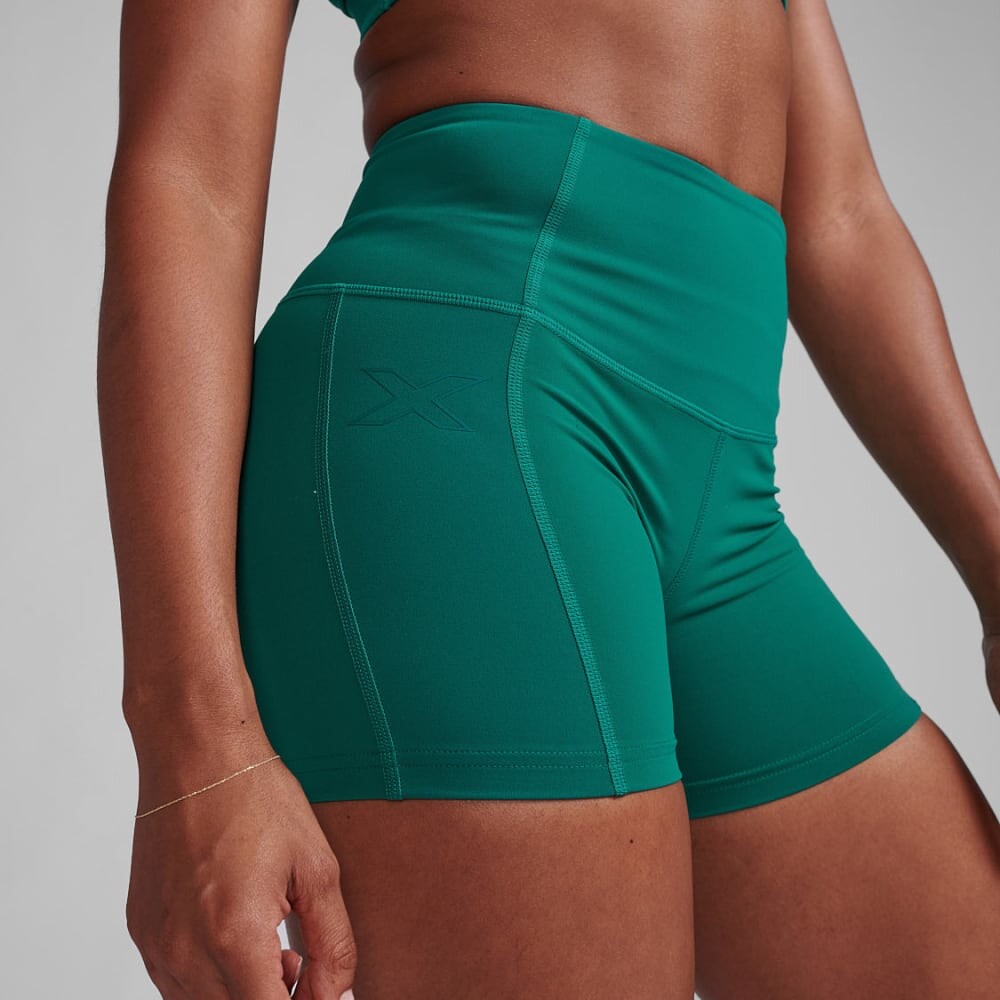 Short Training Form Soft Touch Hi-Rise Comp Mujer Green/green
