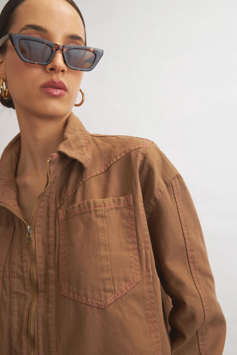 Zipper Jacket Marrón