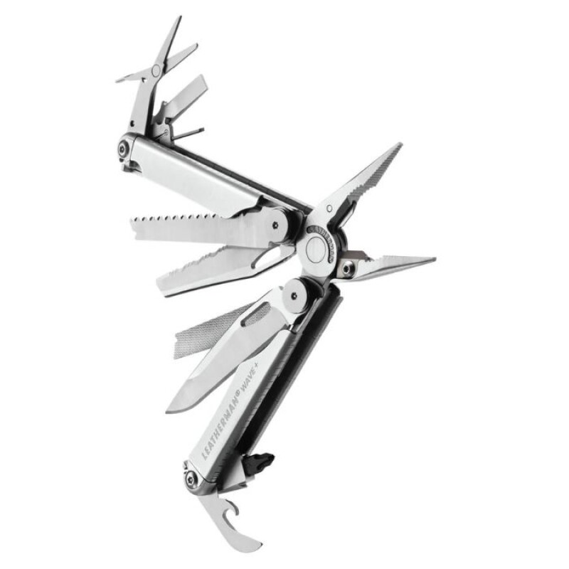 Pinza Multifuncion Navaja Leatherman Wave Plus Black 18 Usos Negro gris