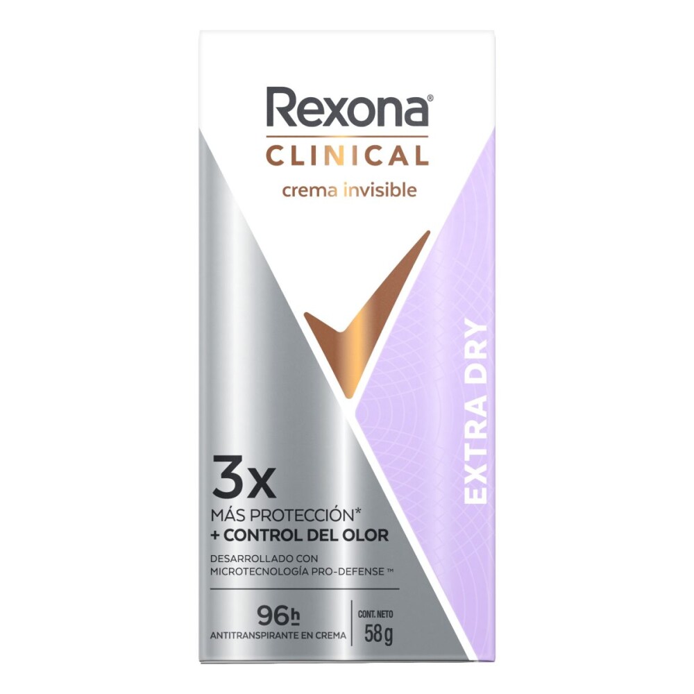 REXONA CLINICAL WOMEN CR EXTRA DRY X 58G única