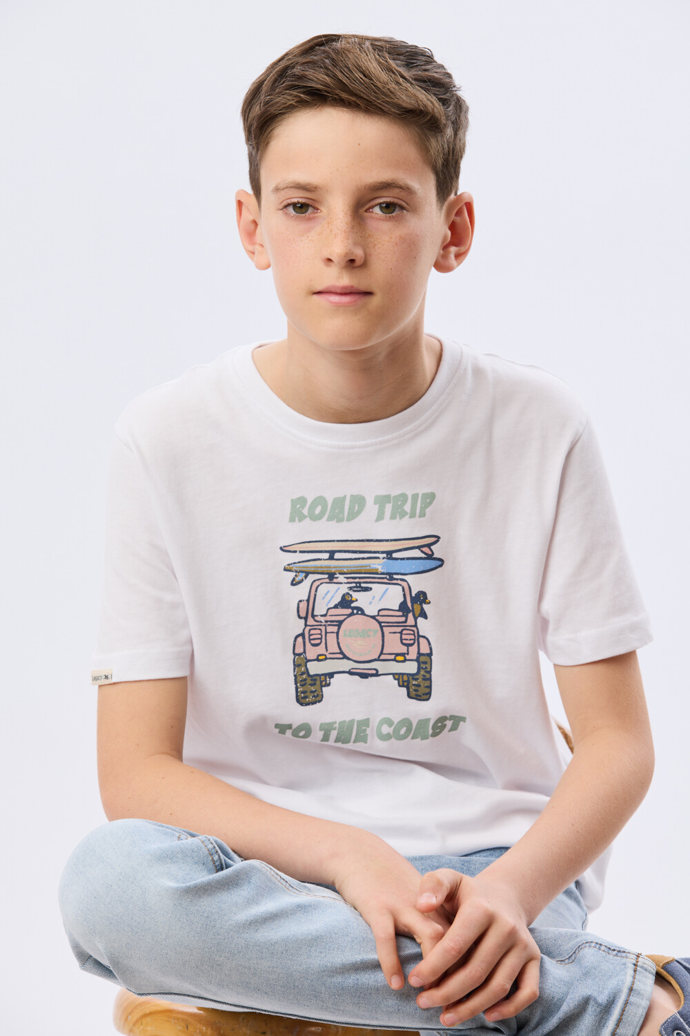 REMERA ESTAMPADA DE ALGODÓN Blanco