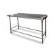 Mesada Acero Inox s/estante c/borde 120 cm Flamemax Mesada Acero Inox s/estante c/borde 120 cm Flamemax