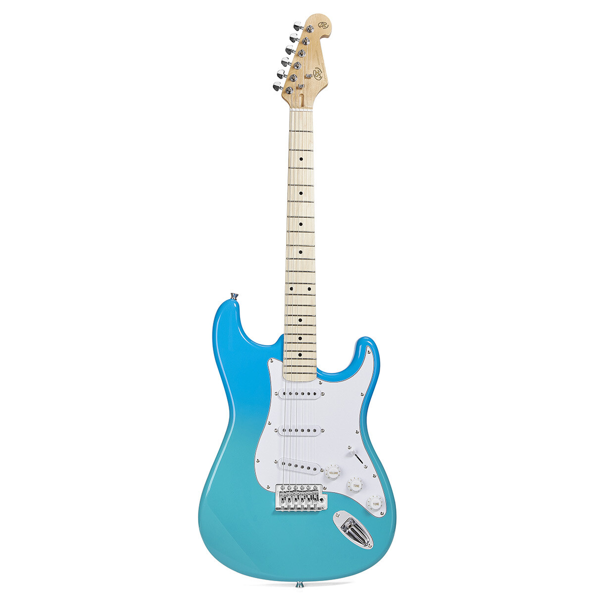 Guitarra Electrica Sx Sem1 Modern Serie Strato Blue Glow Con Funda 