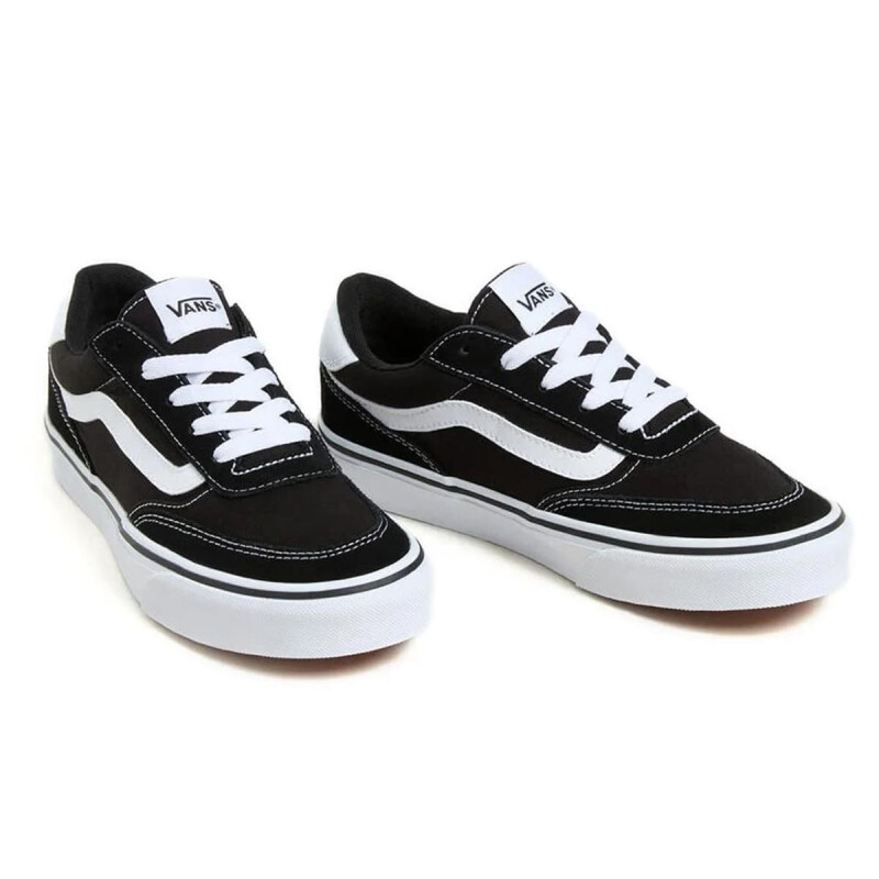 Championes Vans Brooklyn LS de Mujer - VN000D7UBZW1 Negro-blanco